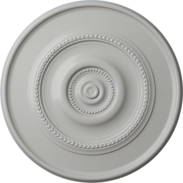 Ekena Millwork Dylar Ceiling Medallion (Fits Canopies up to 6 1/4"), Hand-Painted Frost, 30"OD x 2 1/4"P CM30DYFRF - main